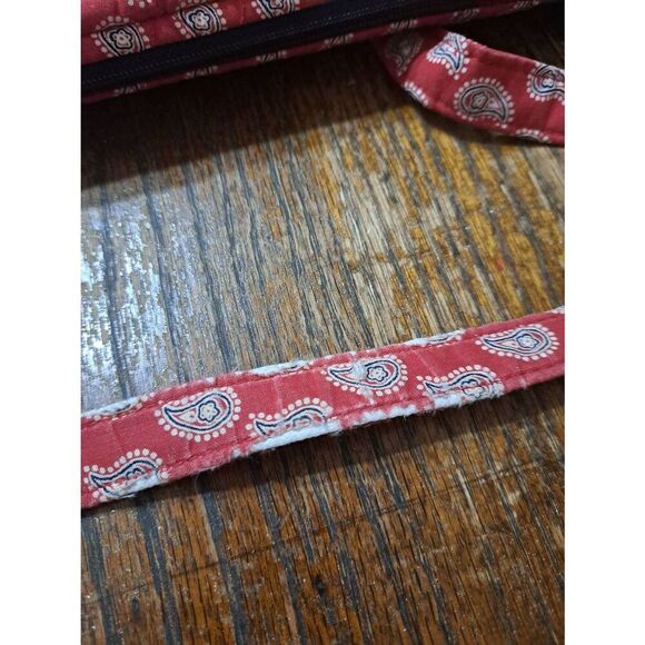 Vera Bradley Red White Blue Tote Bag Handbag  Retired Pattern Quilted Cotton - Picture 8 of 12